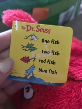 Dr. Seuss Yellow One Fish Two Fish Red Fish Plush